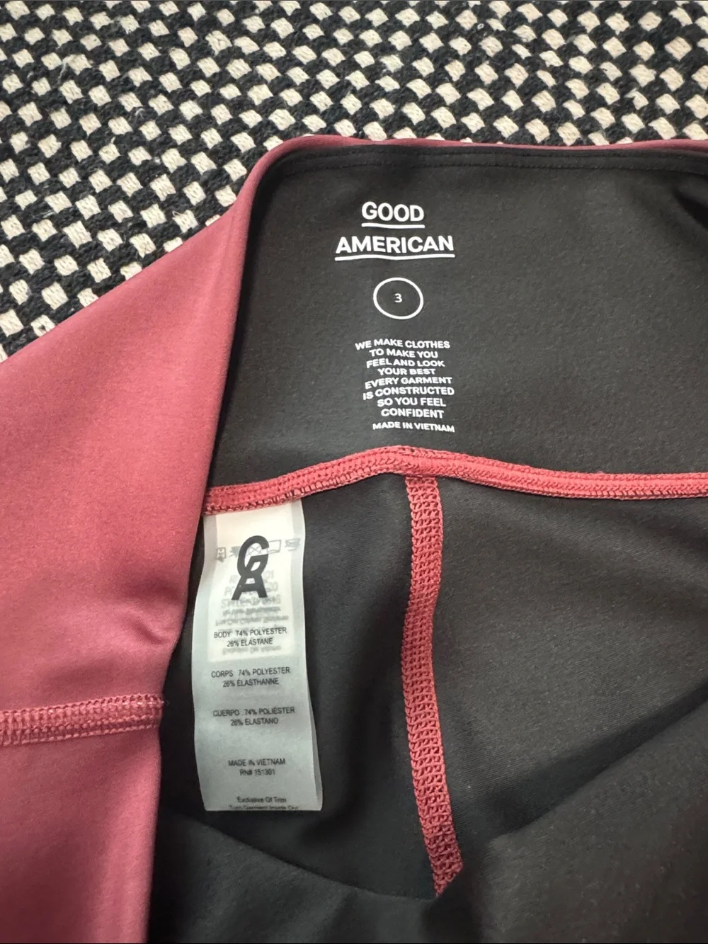 Good American Pink Ombre Animal-Print Sports Bra & Legging Matching Set
